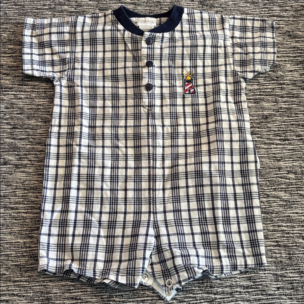 Vintage Carters lighthouse  Romper Size 12-18 mom